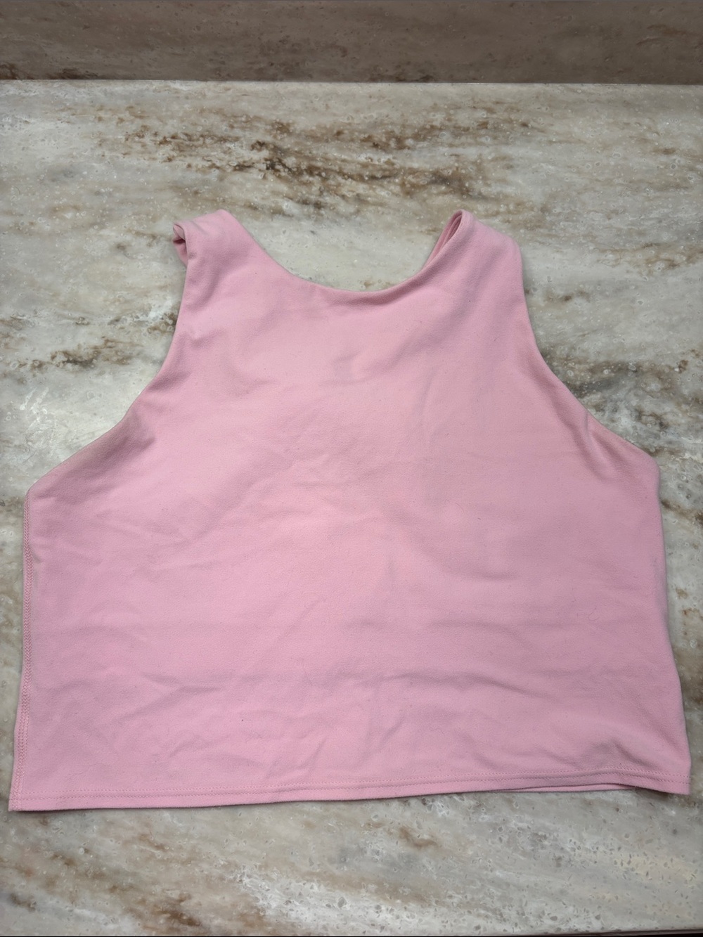 Athleta cropped tank pink M